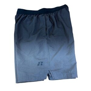 Russsell Boys Athletic  Printed Woven Shorts Gray/black Size Large (10-12)